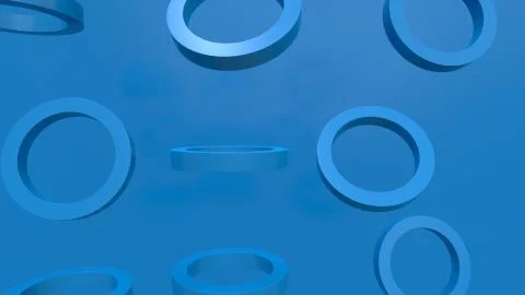 Blue geometric shapes Background , Abstract 3d rendering. Stock Illustration