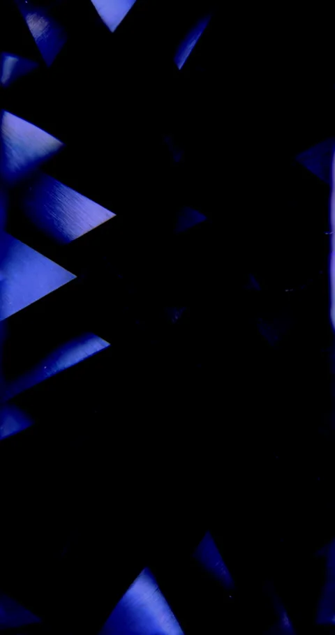 Blue geometric shards on black background. Video stock 339185463