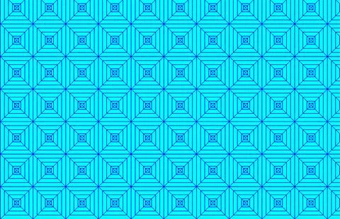Blue Geometric Square Pattern Seamless Abstract Line Background Illustrazione stock