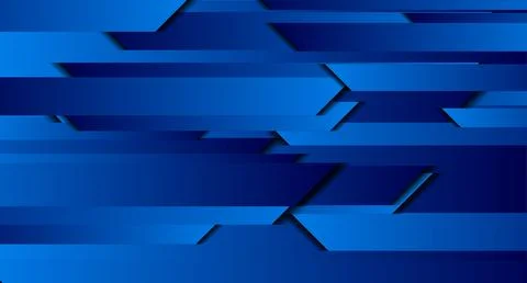 Blue geometric tech abstract minimal background Stock Illustration