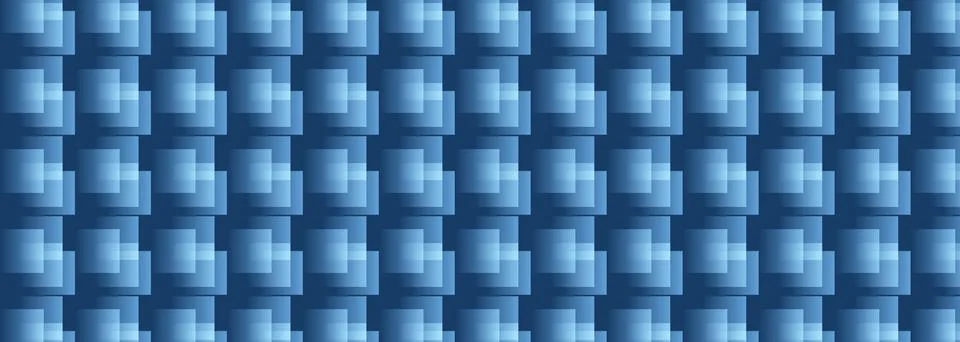 Blue geometric texture with pixel inspired gradients and modern digital Illustrazione stock