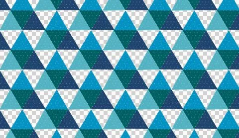 Blue Geometric Triangle Seamless Pattern 스톡 일러스트