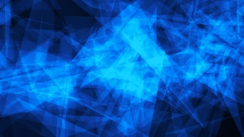 Blue Geometric Triangle Shape Spin Animation Background Stock Footage 98298385