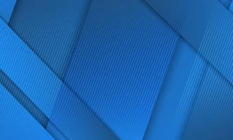 Blue geometric vector background with lines Stock Illustration