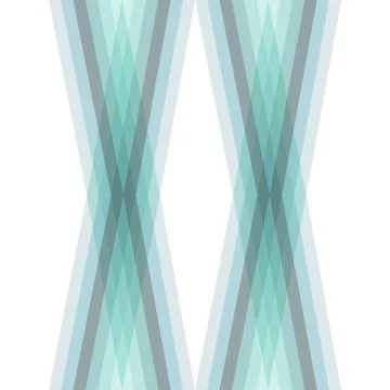 Blue geometric vector pattern, transparent lines Ilustração Stock