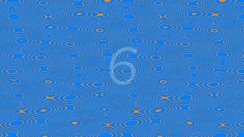Blue geometric wave pattern background featuring a centered numerical digit.. Stock Footage 342205096