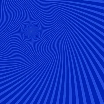 Blue geometrical spiral pattern background - vector design Stock Illustration