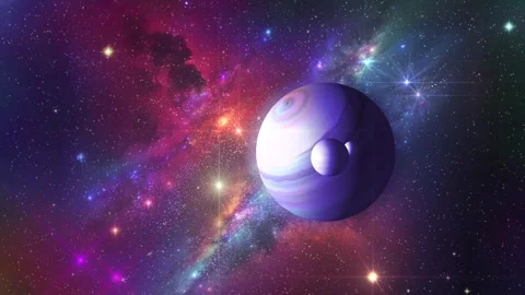 Blue Giant with Satellites 動画素材 247256544