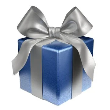 Blue Gift Box Stock Illustration