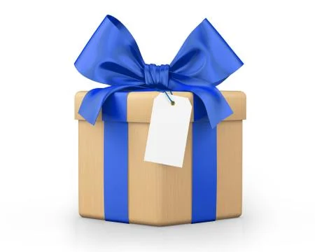 Blue gift box Stock-Illustration