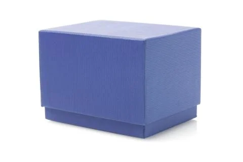 Blue gift box Stock Photos