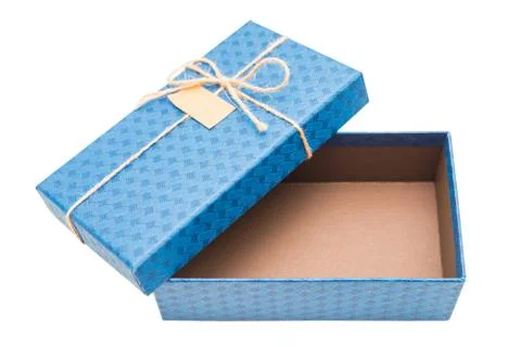 Blue gift box Foto stock