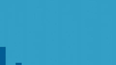 Blue gingham background flow effect. blue checked fabric loopable background Video stock 92572893