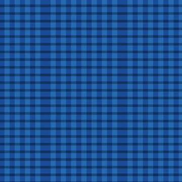 Blue Gingham Checkered Seamless Pattern Stock Illustration