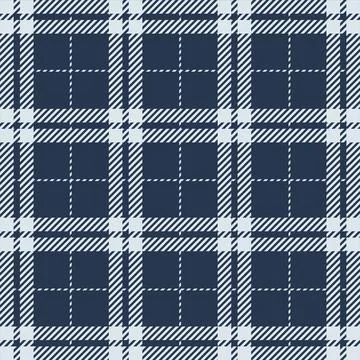 Blue Gingham pattern. Texture from squares for - plaid, tablecloths, clothe.. Stock Illustration