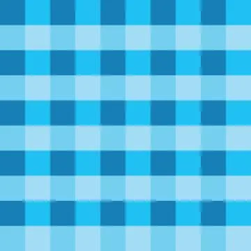 Blue gingham tablecloth seamless vector background pattern design Stock Illustration