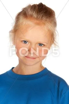 Blue girl Stock Photos