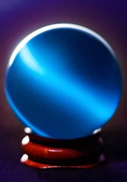 Blue glass beads Stock Photos