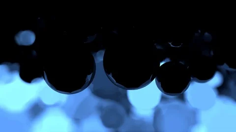 Blue glass globes lighting up Video stock 70575896