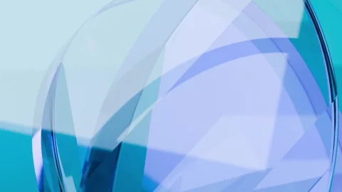 Blue glass light effect abstract dynamic background Stock Footage 336967426