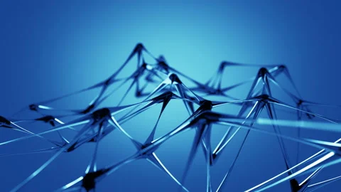 Blue glass microstructure 3D render loopable animation 4k UHD 3840x2160 Stock Footage 98143327