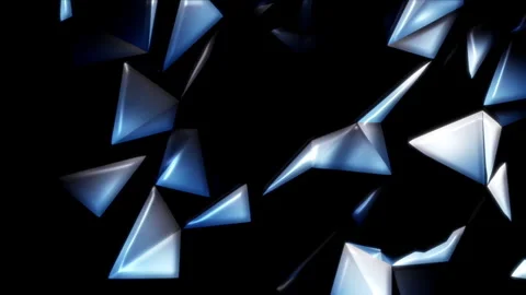 Blue Glass Shards Stock Footage 246377903