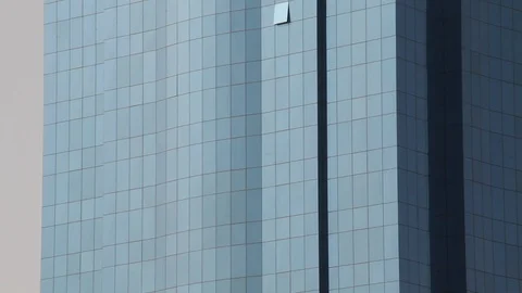 Blue Glass Skyscraper Stock Footage 86607990