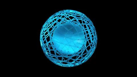 Blue glass structure Stock Illustration
