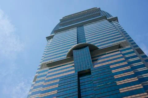 Blue glass tower Stock-Fotos