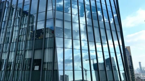 Blue Glass Windows Of Skyscraper Stock Footage 172288905