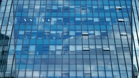 Blue Glass Windows Of Skyscraper Stock Footage 172288957