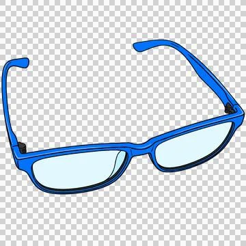 Blue glasses Stock Illustration