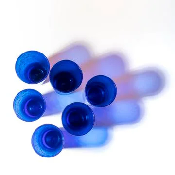 Blue glasses Stock Photos