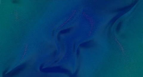 Blue glitch art effect or moiré pattern. Stock Photos