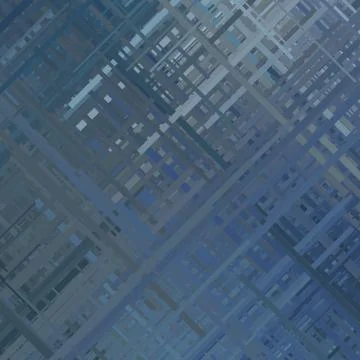 Blue Glitch Background Stock Illustration