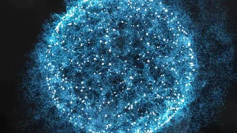 Blue glitter abstract circle Stock-Illustration