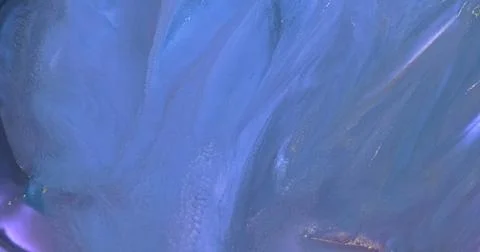 Blue glitter abstract liquid background. Blue shiny moving colorful fluid paint Stock Illustration