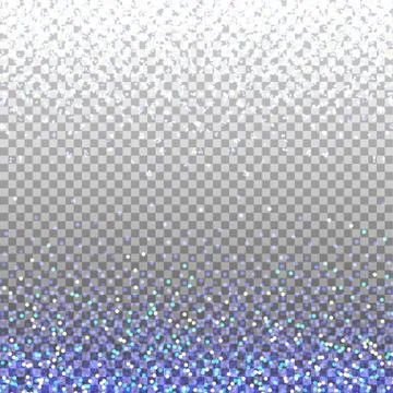 Blue glitter background. Blue sparkles on border. Template for holiday designs Stock Illustration