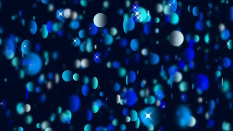 Blue Glitter Background. Bokeh Background. Loop Video stock 89354092