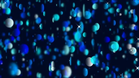 Blue Glitter Background. Bokeh Background. Loop Video stock 89354159