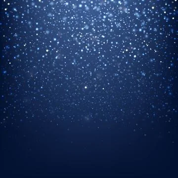 Blue Glitter Background With Bokeh Stock Illustration