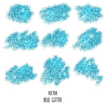 Blue glitter background Stock Illustration