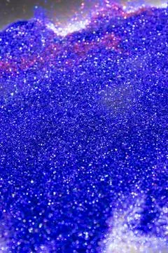 Blue Glitter Background Stock Photos