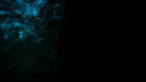 Blue glitter on a black background. Stock Footage 108143048