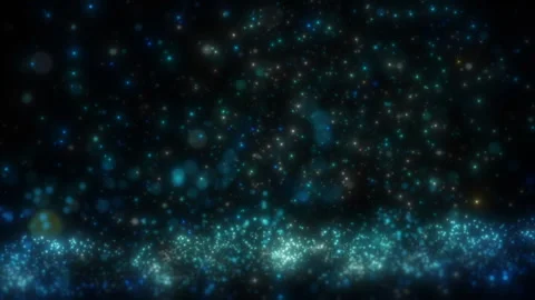 Blue Glitter Bokeh Stock Footage 295141256