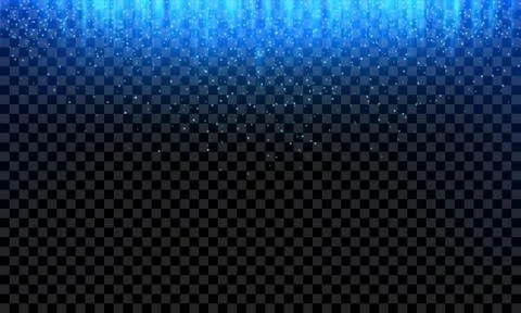 Blue glitter fall vector glittery light background Illustrazione stock