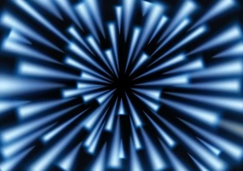 Blue Glitter Light Raining, Vector Illustration Stock Illustration