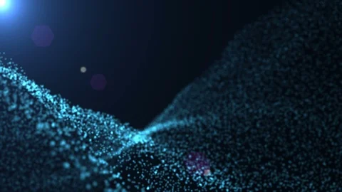 Blue glitter lights background. Stock Footage 93978480