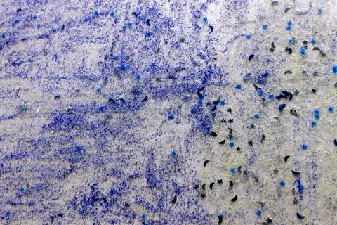 Blue Glitter paint with crescent and star sequins background Stock Photos