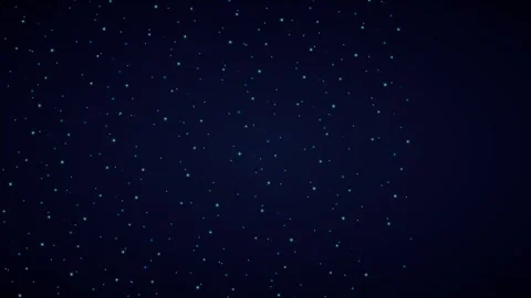 Blue Glitter Particle Loop - Floating Bokeh Starry Night Overlay Backdrop Video stock 341786945